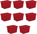 18 Gallon Plastic Storage Bins with Lids, Large Stackable Tote Containers for Home Organization by Unknown