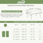 JIALE Gingham Tablecloth Rectangle Cotton Linen Fabric Checkered Table Cloth with Tassel Washable Wrinkle Free Buffalo Plaid Table Cover for Outdoor Party Picnic Kitchen Dining, Green, 55x90 - Image 2