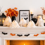 Halloween Indoor Decorations, Set of 5 Light Up Ghosts Table Centerpiece - Image 4