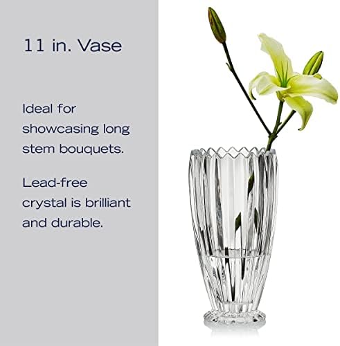 Mikasa Estate Crystal Vase, 11 Inch Footed Bowl (Pack of 4) - Image 5