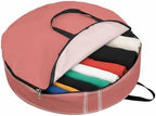 Peach Solid Round Storage Bag 36 Inch, Clothes Storage Container with Handles Heavy Duty Organizer for Comforter, Bedding & Holiday Wreaths by Unknown