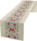 Classical Elegant Flowers Table Runner Red Floral Pattern Table Mat, for Kitchen Dining Table Coffee Table Cabinet Banquet Thanksgiving Decoration 13x120in by Unknown