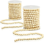 Giegxin 2 Pcs Wood Bead Garland for Christmas Tree 66 Feet Farmhouse by Giegxin