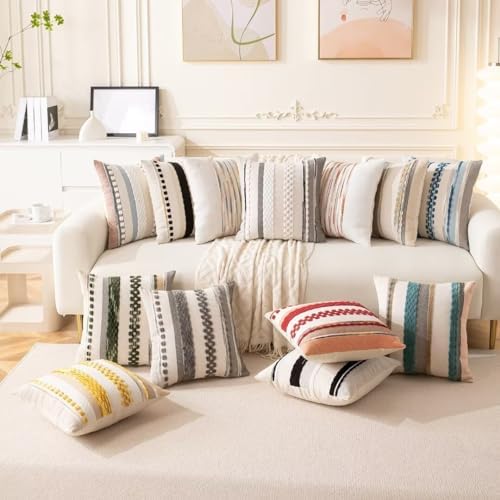 Boho Throw Pillow Covers Decorative Neutral Farmhouse Pillow case - Image 6