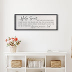 comurdyo Holy Spirit You are Welcome Here Wall Decor Art, 32x12 Inch Black - Image 7