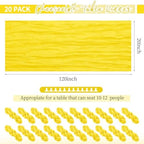 20 Pack Yellow Cheesecloth Table Runner 10Ft Boho Gauze Long Romantic Sheer Fabric for Wedding Party Bridal Shower - Image 2