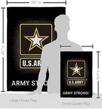 Breeze Decor U.S. Army Garden House Flag - Set Armed Forces Rangers United State American Military Veteran Retire Official - Decoration Banner Small Yard Gift Double-Sided Imported 28 X 40 - Image 2
