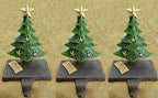 Lulu Decor Cast Iron Christmas Stocking Holders for Mantle, Solid Green Tree Topped with Gold Star, Weighted Sturdy Tree Hooks Hangers for Holiday Decoration (Set of 3) - Image 6