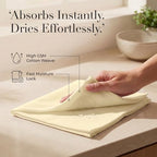 Urban Villa Cloth Napkins Set of 12 (20”x20”) 100% Cotton Slub Dinner Napkins Highly Absorbent Washable Durable Reusable Cloth Napkins Ideal for Farmhouse Party Hotel Lunch Restaurant Napkins - Yellow - Image 3