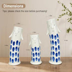 Cute Ceramic Face Vase Set of 3, Aesthetic Small Bud Vases for Home Table Shelf Decor - Image 3