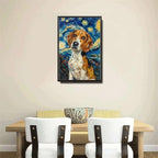 Metal Sign Vintage Tin Sign Beagle'S Starry Night Adventure Inquisitive Beagle in Night for Home Family Room and Seasonal Celebrations Corrosion Resistant Aluminum 6×8 Inches with Metal Frame - Image 4