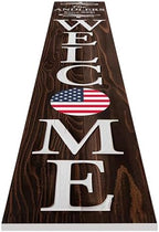 Personalized Welcome Sign for Front Door, Custom Welcome Sign for Porch Outdoor Welcome Home Decorations, 48"x8" PVC Sign (Design 7) - Image 4