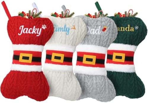 Personalized Dog Christmas Stockings - Custom Xmas Stockings for Pets(7pc) by Unknown