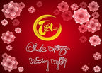 BELECO 8x6ft Fabric Happy Vietnamese Lunar New Year Backdrop 2026 TET Decorations Cherry Blossoms Red Asian New Year Party Decorations Kids Family Photoshoot Studio Props - Image 5