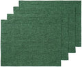 Solino Home 100% Linen Placemats Forest Green, Athena 14 x 19 in, Set of 4 by SolinoHome