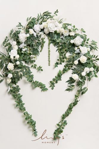 Ling's Moment 6.5FT Floral Garland Sage Green & White - Image 5