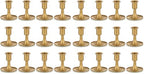 Candlestick Holders Taper Candle Holders, Romadedi Gold Candle Stick Candle Holder for Table Centerpiece, Wedding Reception, Festive Christmas Mantel Decoration or Home Decor, Set of 12 (Pack of 2) by ROMADEDI