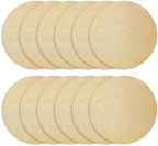 Morgan Faux Leather Round Set of 12 Placemats, 15",Gold, Heat Resistant, Stain Resistant, Non-Slip, Reversible, Durable Table Mats for Kitchen, Dining Table, Indoor Washable Use - Image 3