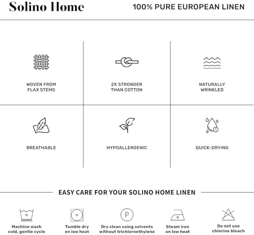 Solino Home 100% Pure Linen Table Runner White, Stewart Plaid 14 x 132 in - Image 5