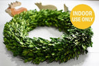 Preserved Boxwood Wreath 18 Inch – Real Greenery Spring Summer & Year-Round Indoor Décor, Farmhouse Wall & Mantel, Fade-Resistant - Image 5