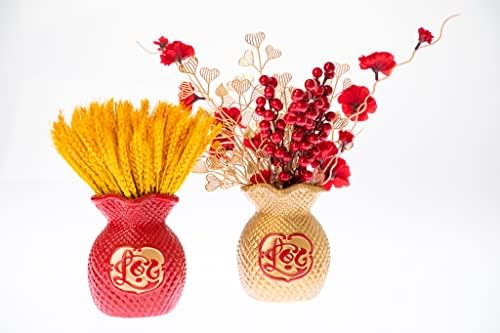 Money Bag Ceramic Vase l Lunar New Year Decoration l TET Decoration l Lunar New Year Decoration l TET Photo Props l Decorative Vases for TET (Gold (4.5"x 3"x 6”)) (Tet1960gd) - Image 6