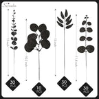 Serwalin 100PCS Black Mixed Eucalyptus Stems for Bouquets & Home Decor DIYs - Image 5