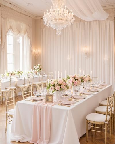 Nervure 175Pcs Pink Plastic Plates, Disposable Party Plates for 25 Guests - Image 4