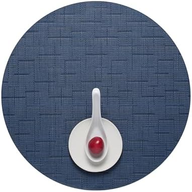 Chilewich Bamboo Placemats Set of 4, Round Woven Placemats by Chilewich