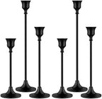 6X Black Candlestick Holders Taper Candle Holder Metal Candle Sticks Holder by VOELIGT