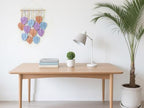 VEKALON Macrame Art Tapestry - Small Boho Chic Woven Wall Hanging Decor for Living Room, Modern Bohemian Leaf-Shaped Decorations for Apartment, Home, and Bedroom(Colorful) - Image 2