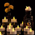 200 Pack Flameless LED Tea Lights Candles Flickering 200+ Hours Warm Yellow - Image 3