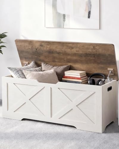 Timberer 47.2" Storage Chest, Wooden Storage Bench, Entryway Shoes Bench - Image 2