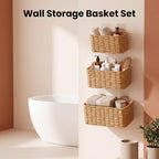 3 Pcs Wall Hanging Baskets, Wicker Baskets for Wall - Image 5