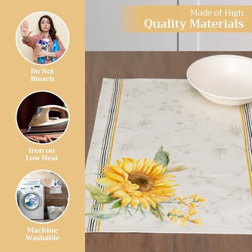 Maison d' Hermine Placemats Set of 4 Reusable 100% Cotton (13"x19") - Image 3