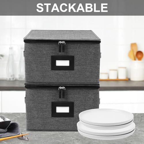 China Storage Containers Hard Shell, 12" Plates Storage Box for Dishes - Image 6