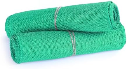 MDS® Pack of 10 Natural Burlap Table Runner, 12 x 108 Inch, Jute Rustic Farmhouse Boho Table Decor for Wedding Reception, Dining Table, Bridal Shower, Baby Shower & Party Decorations - Mint - Image 5
