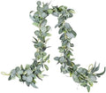 DearHouse 6.2 Feet Eucalyptus Garland Artificial Silk Eucalyptus Leaves Vines Handmade Garland Greenery Wedding Home Backdrop Arch Wall Decor by DearHouse