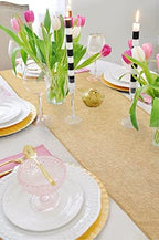 6 Pack Burlap Table Runners 13x84 Inch Rustic Jute Table Linens - Image 5