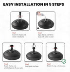 Flag Base Stand Indoor Outdoor, Feather Swooper Flag Base Stand, Flag Poles Floor Holder Stand - Image 3