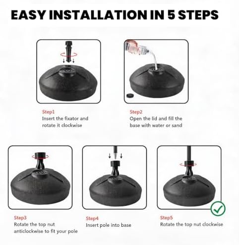 Flag Base Stand Indoor Outdoor, Feather Swooper Flag Base Stand, Flag Poles Floor Holder Stand - Image 3