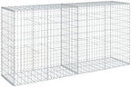vidaXL Gabion Basket with Cover 78.7"x19.7"x39.4" Galvanized Iron by vidaXL
