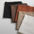 Handmade Cloth Napkins 100% Cotton Napkins with Fringe，Delicate Handmade Cloth Napkins for Dinners, Parties, Weddings and More，18 x 18 Inch Set of 12 - Terracotta - Image 6