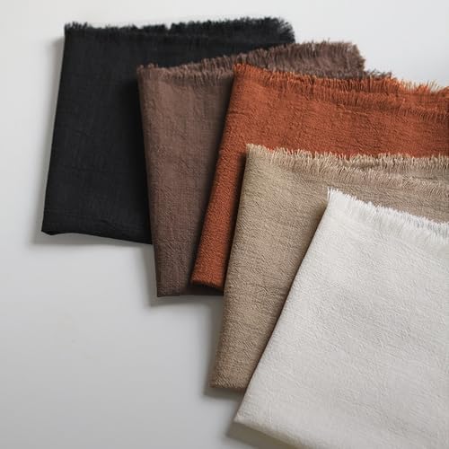 Handmade Cloth Napkins 100% Cotton Napkins with Fringe，Delicate Handmade Cloth Napkins for Dinners, Parties, Weddings and More，18 x 18 Inch Set of 12 - Terracotta - Image 6