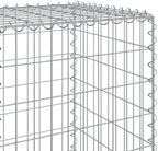 vidaXL Gabion Basket with Cover 118.1"x19.7"x59.1" Galvanized Iron - Image 4