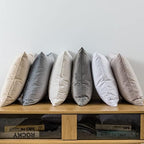 JUSPURBET 28x28 Euro Velvet Throw Pillow Covers Set of 2,Cream White - Image 3