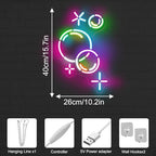 Colorful Bubbles Neon Sign for Kids Room, Bathroom and Playroom Wall Decor - Image 5
