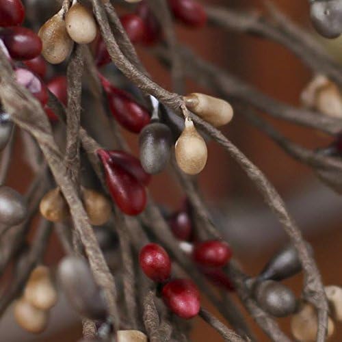 Factory Direct Craft Hand Wrapped Warm Colored Pip Berries Garland for Decorating - Image 2