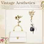 4 Pack Vintage Bird Hooks for Wall Decorative Hooks,5.5 to 5.9 in - Image 4