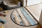 Retro Wooden Door Mat for Outdoor Indoor Welcome Mat Half Round Doormat Entryway Rug 24" x 36" Door Mats for Home - Image 7