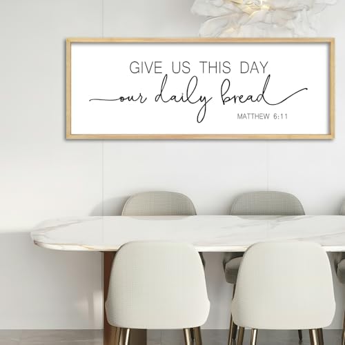 Give Us This Day Our Daily Bread Sign Kitchen-Dining Scripture Wall Decor - Image 3
